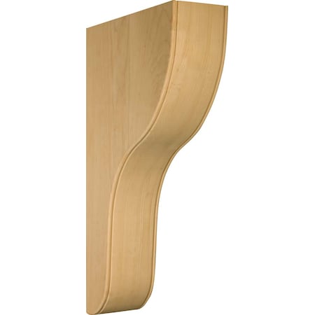 24 X 4 1/2 X 14 Alloway Contemporary Beaded Corbel In Alder